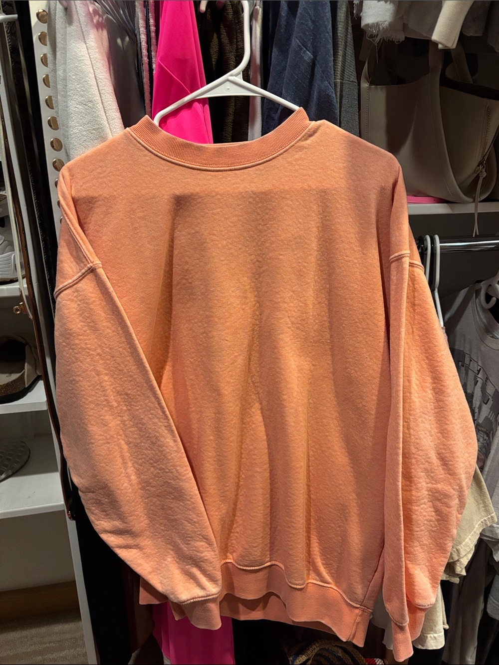 Reflex Peach Scoop Crewneck Sweater